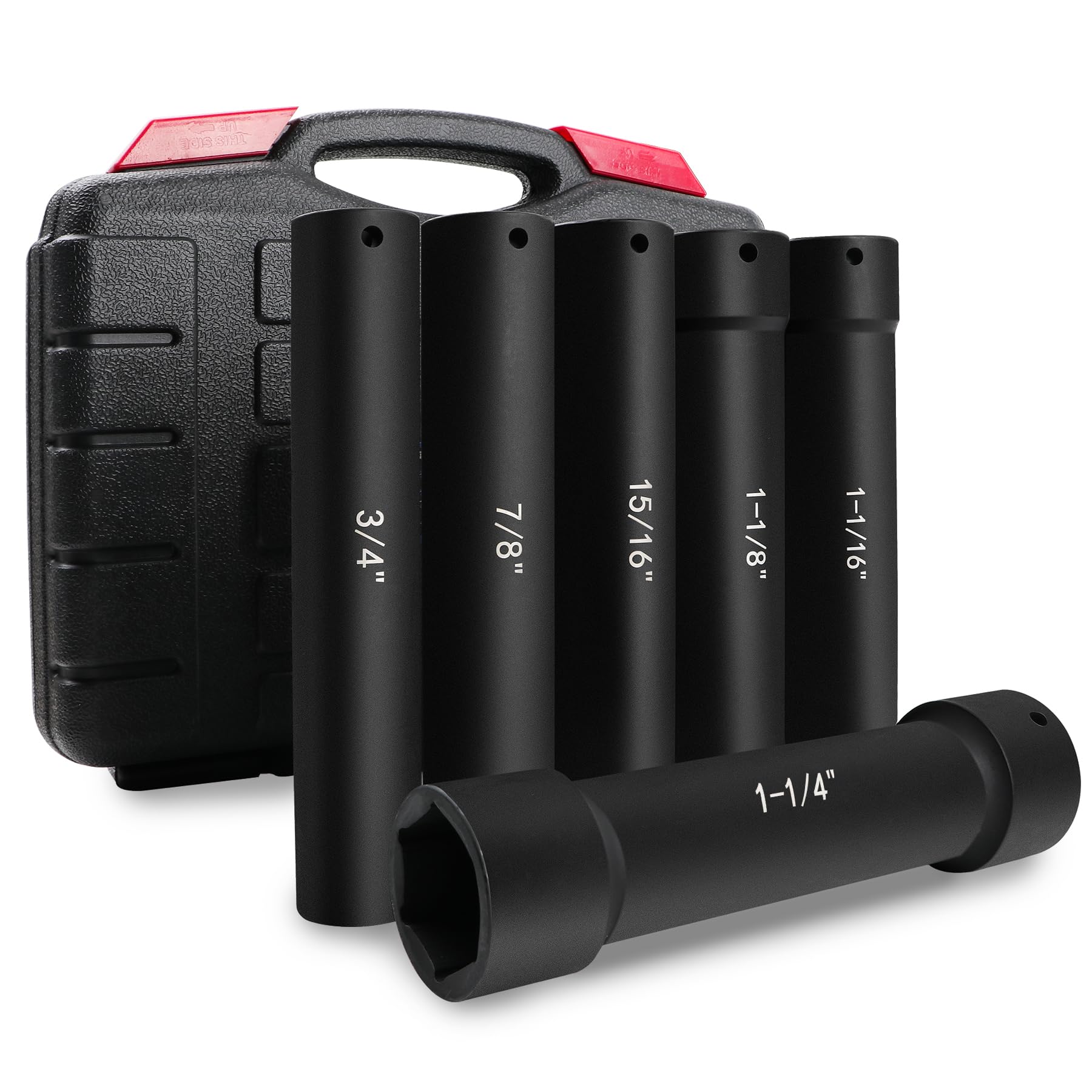 V-SEK extended length 3/4 in socket for deep reach.