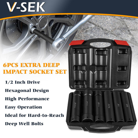 V-SEK extended length 7/8 in socket for tight spaces.