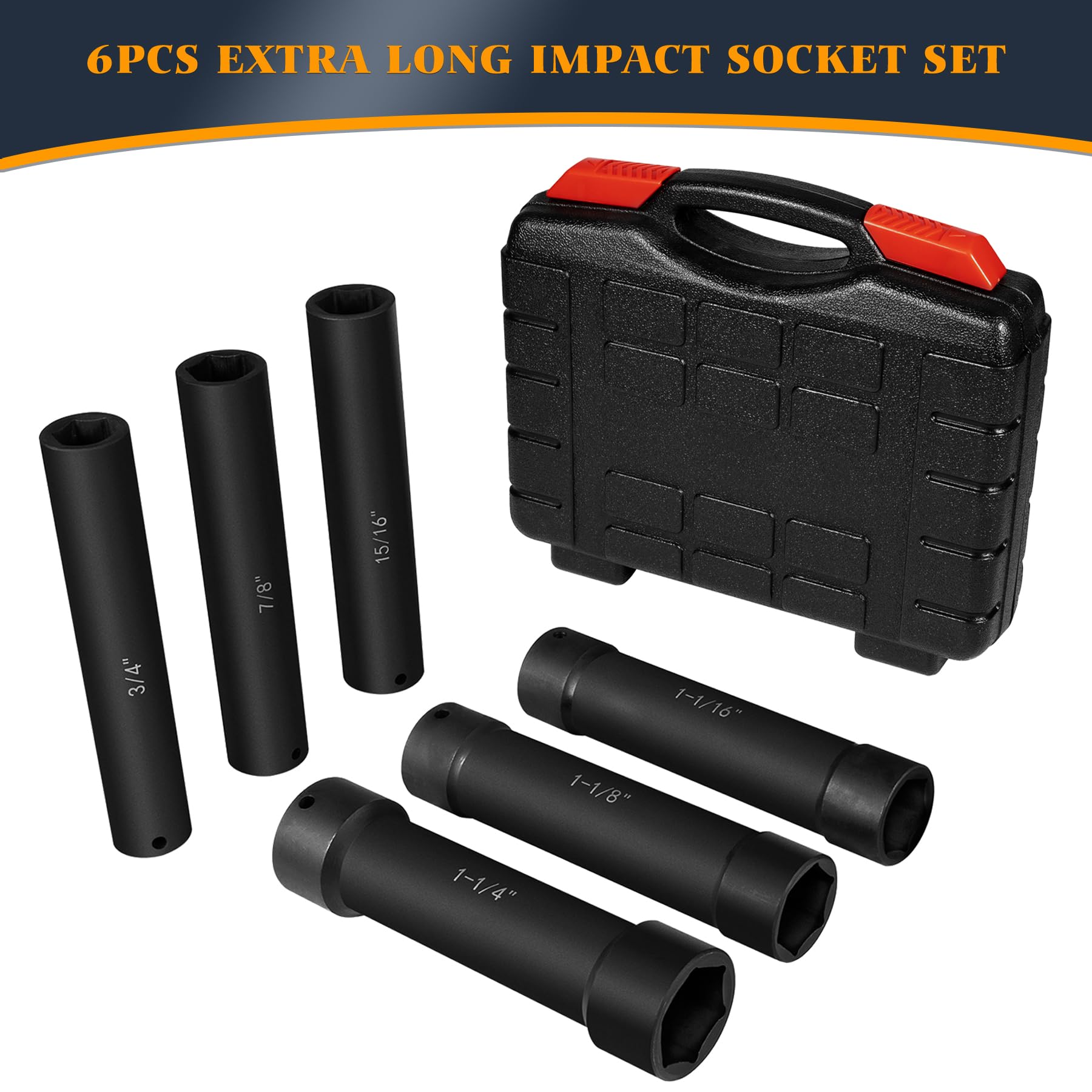 V-SEK storage case for extended sockets.