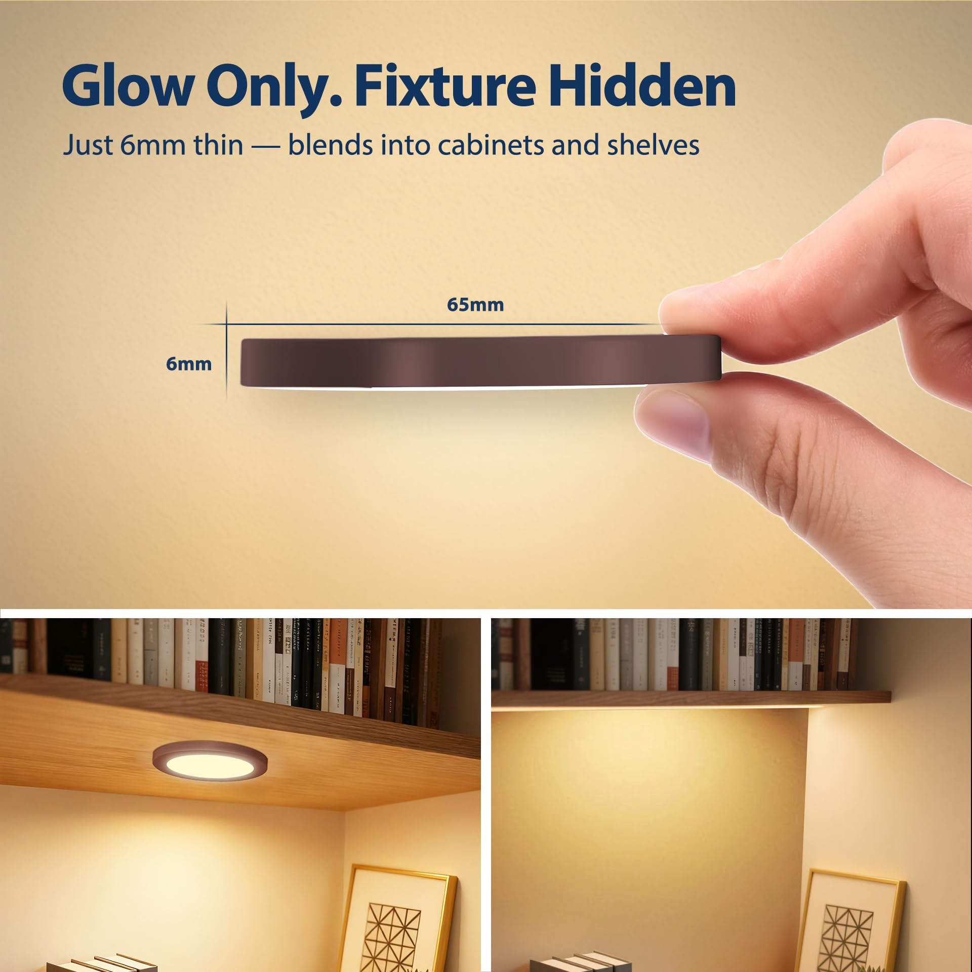 V4light brown finish complements rustic to modern decor while keeping fixtures discreet.