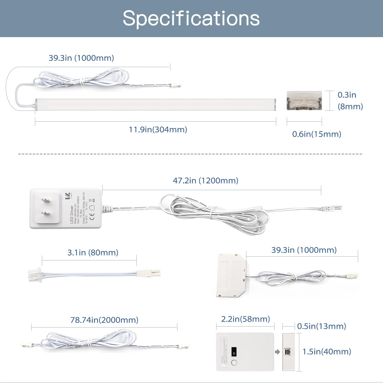 V4light durable aluminum construction resists heat and corrosion