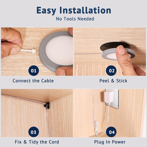 V4light includes easy screw mounting for added security and long-term placement.