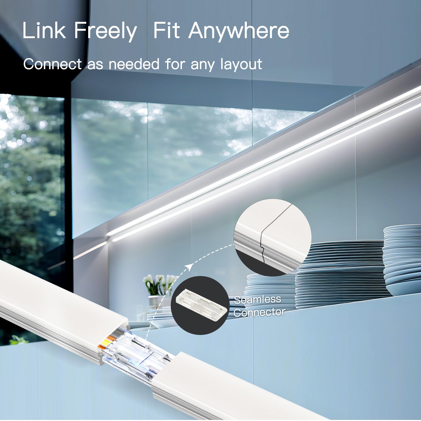 V4light voice control compatible with Alexa and Google for hands-free operation