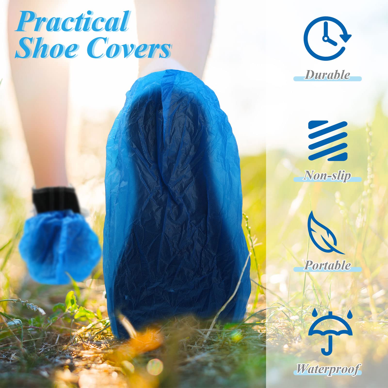 Vabean non-slip shoe protectors improve grip on slick surfaces.