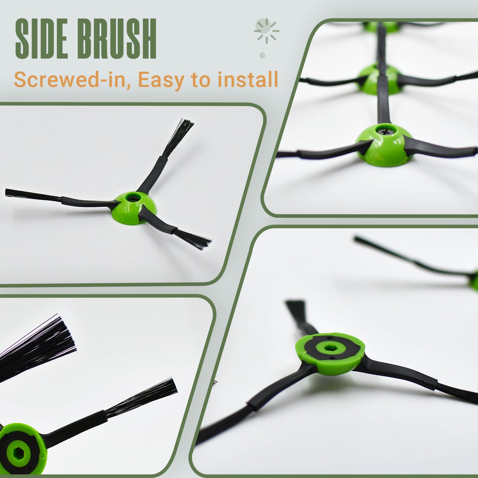 VacEssentials Roomba side brush for better corner cleaning and edge reach.