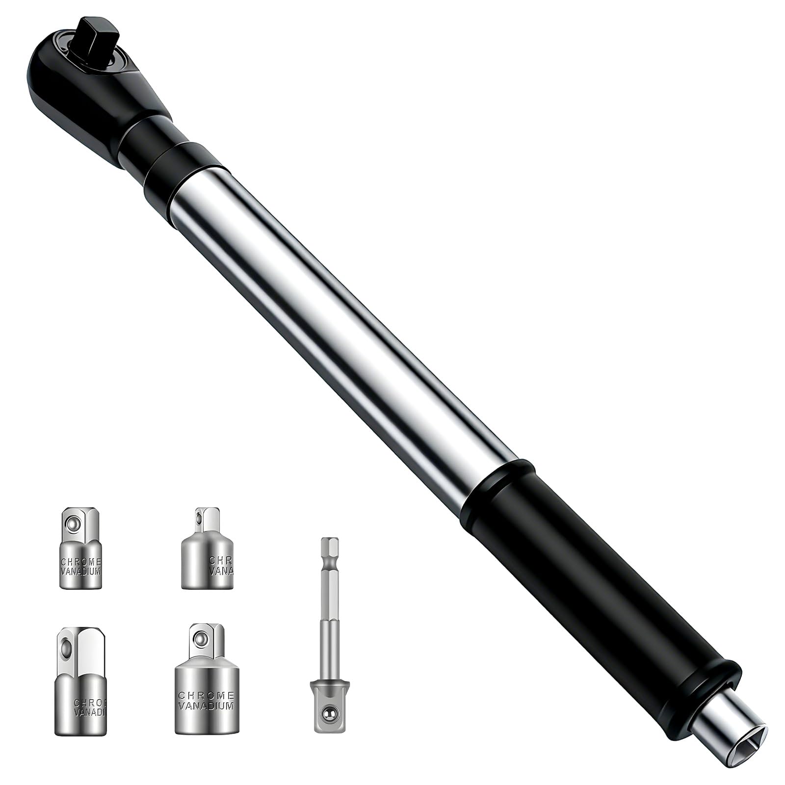 VACHAN offset extension wrench with drill attachment for tight spaces