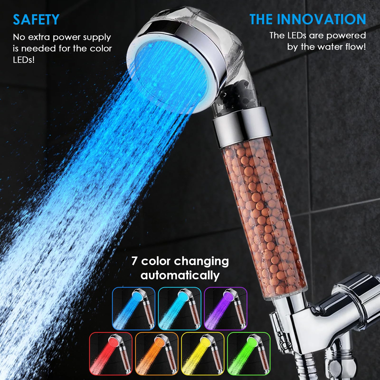 Vacto filtration beads close up highlighting water purification effect