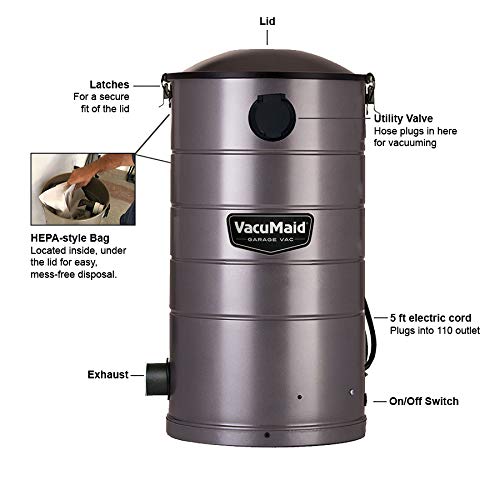 VacuMaid GV50PRO 7-gallon capacity reduces frequent emptying during projects.