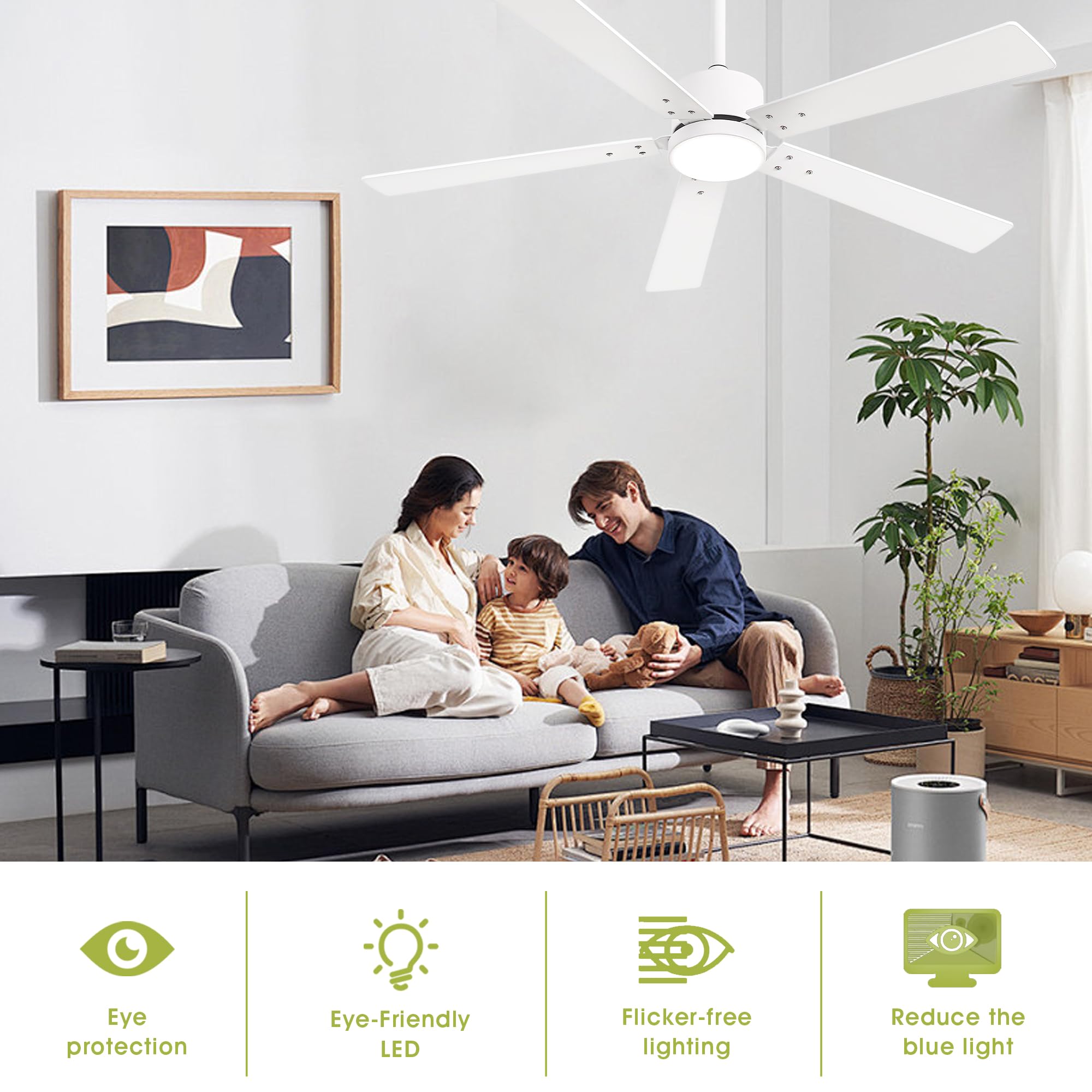 Vaczon LED lights with adjustable warm, neutral, and cool temperatures
