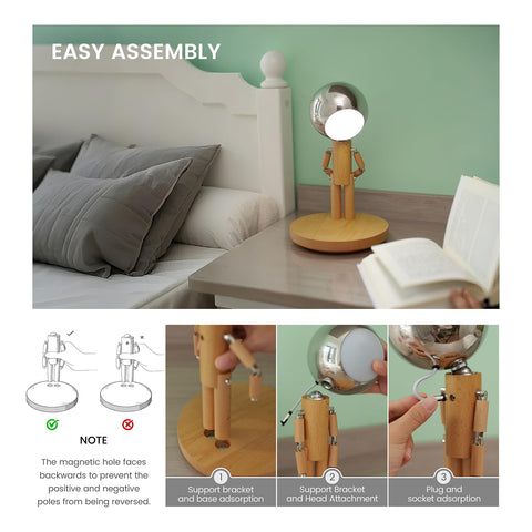 Vadifula Pause Moon Lamp cordless use ideal for desks and nightstands.