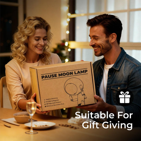 Vadifula Pause Moon Lamp gift-ready packaging emphasizes thoughtful gifting.