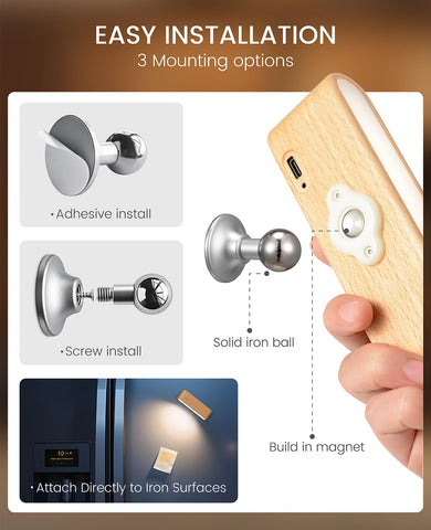 Vadifula dimmable wood sconce with stepless brightness control.