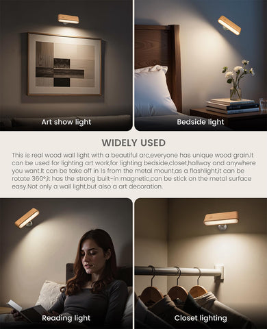 Vadifula magnetic-back sconce sticks to metal surfaces for quick setup.