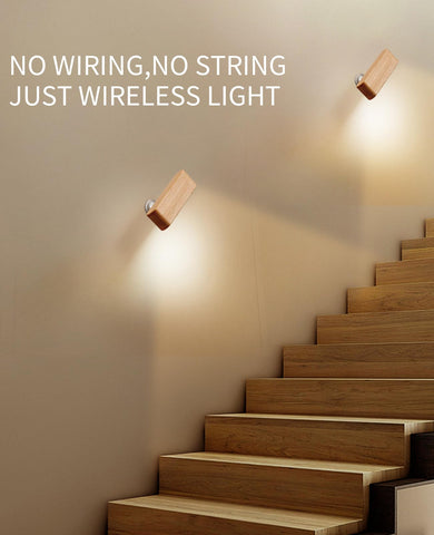 Vadifula compact wall lamp doubles as emergency flashlight when removed.
