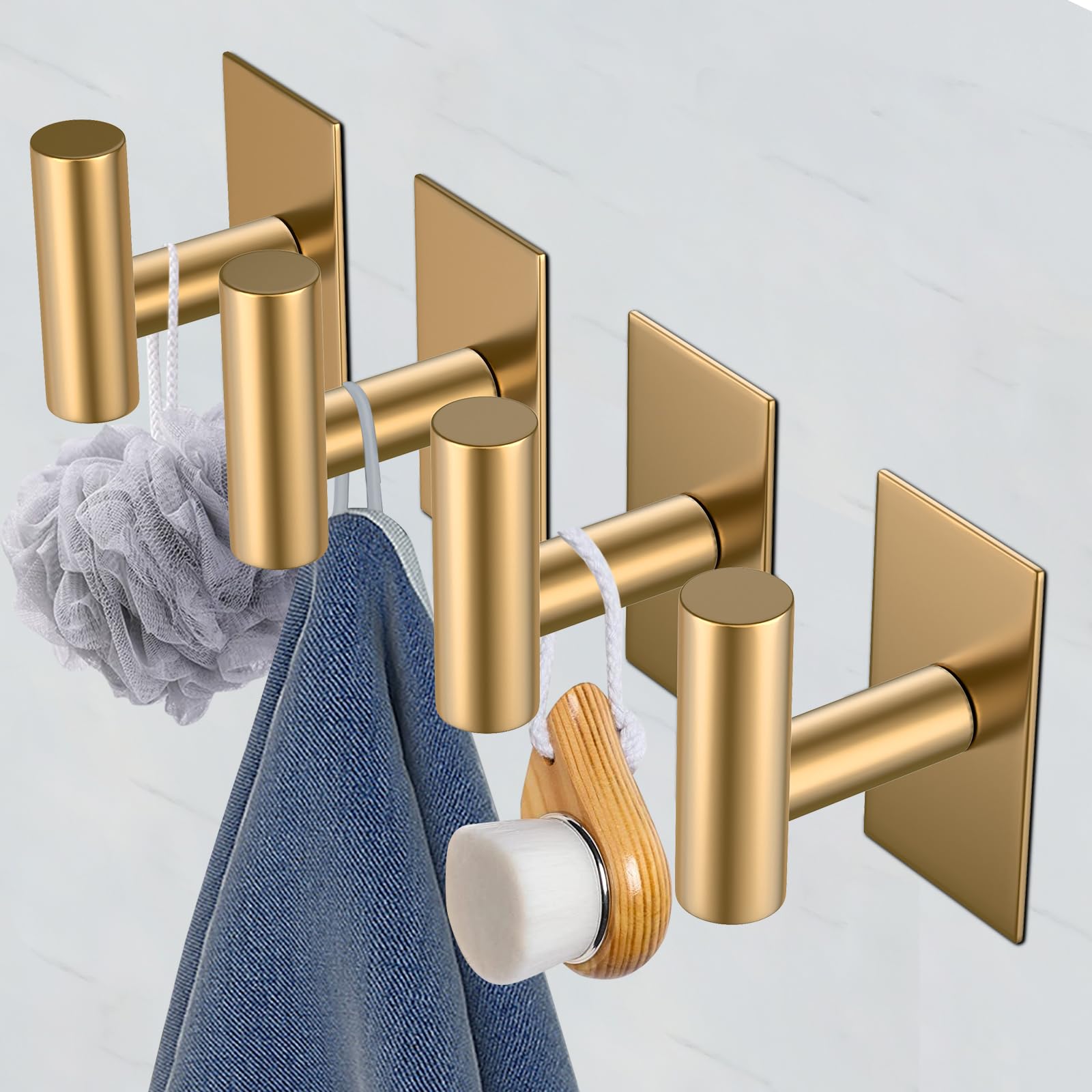 Close-up of the gold-toned metal body and sturdy construction.