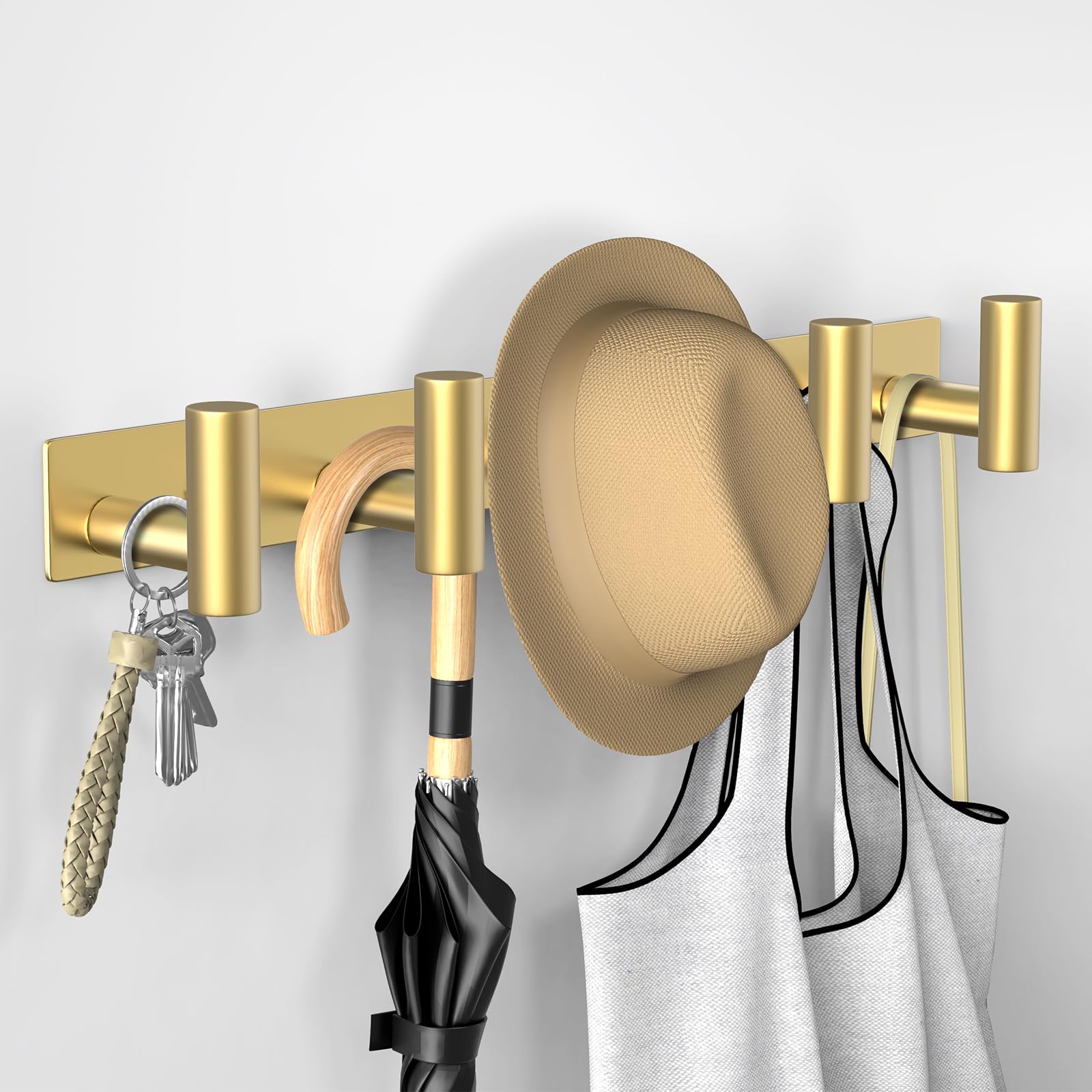 VAEHOLD bathroom towel rack provides airy spacing to keep towels fresh.