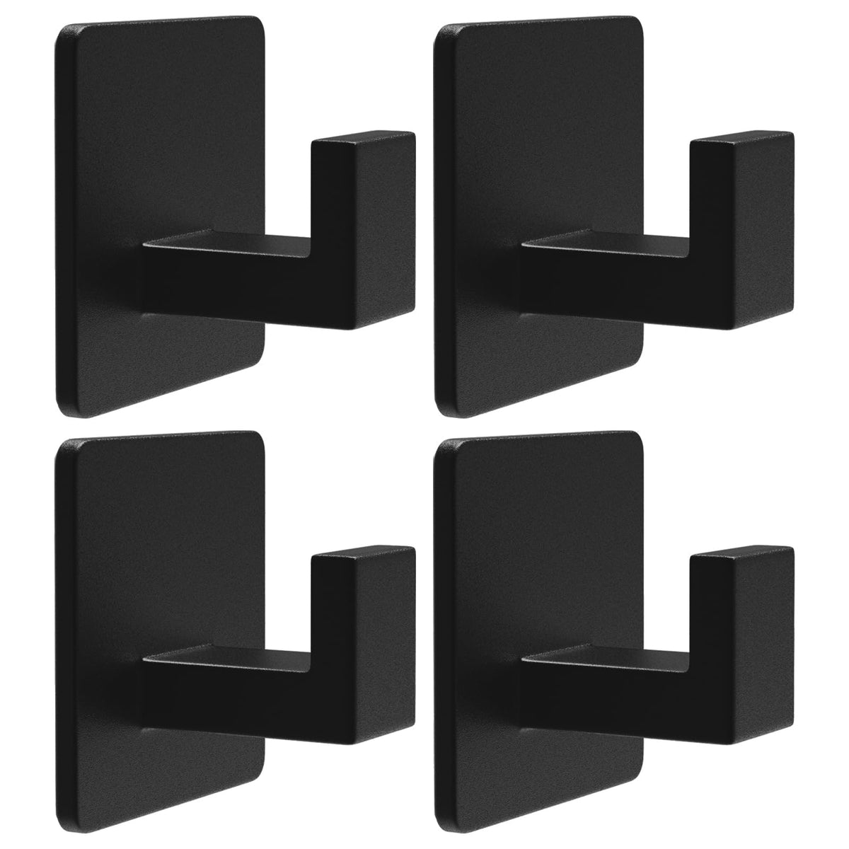 VAEHOLD four-pack adhesive hooks for versatile, drill-free organization in any room.