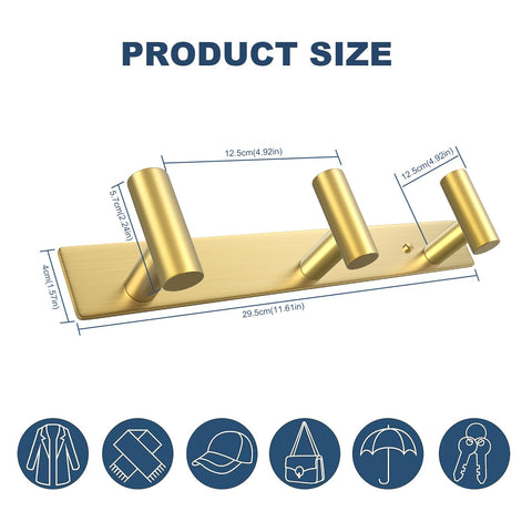 VAEHOLD gold coat rack design adds a stylish touch to any room.