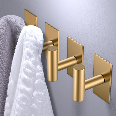 Hair dryer heat allows safe removal of the hook without wall damage.
