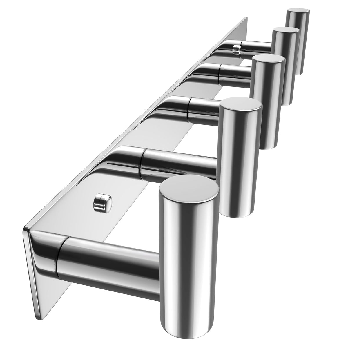 VAEHOLD coat rack wall mount front view with five hooks for organization