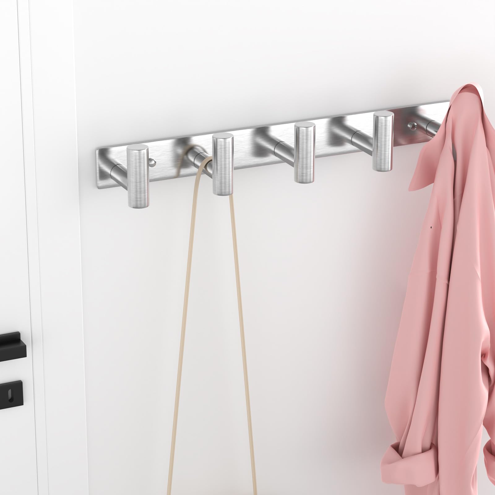 VAEHOLD bathroom organizer mounted on wall for towels and robes