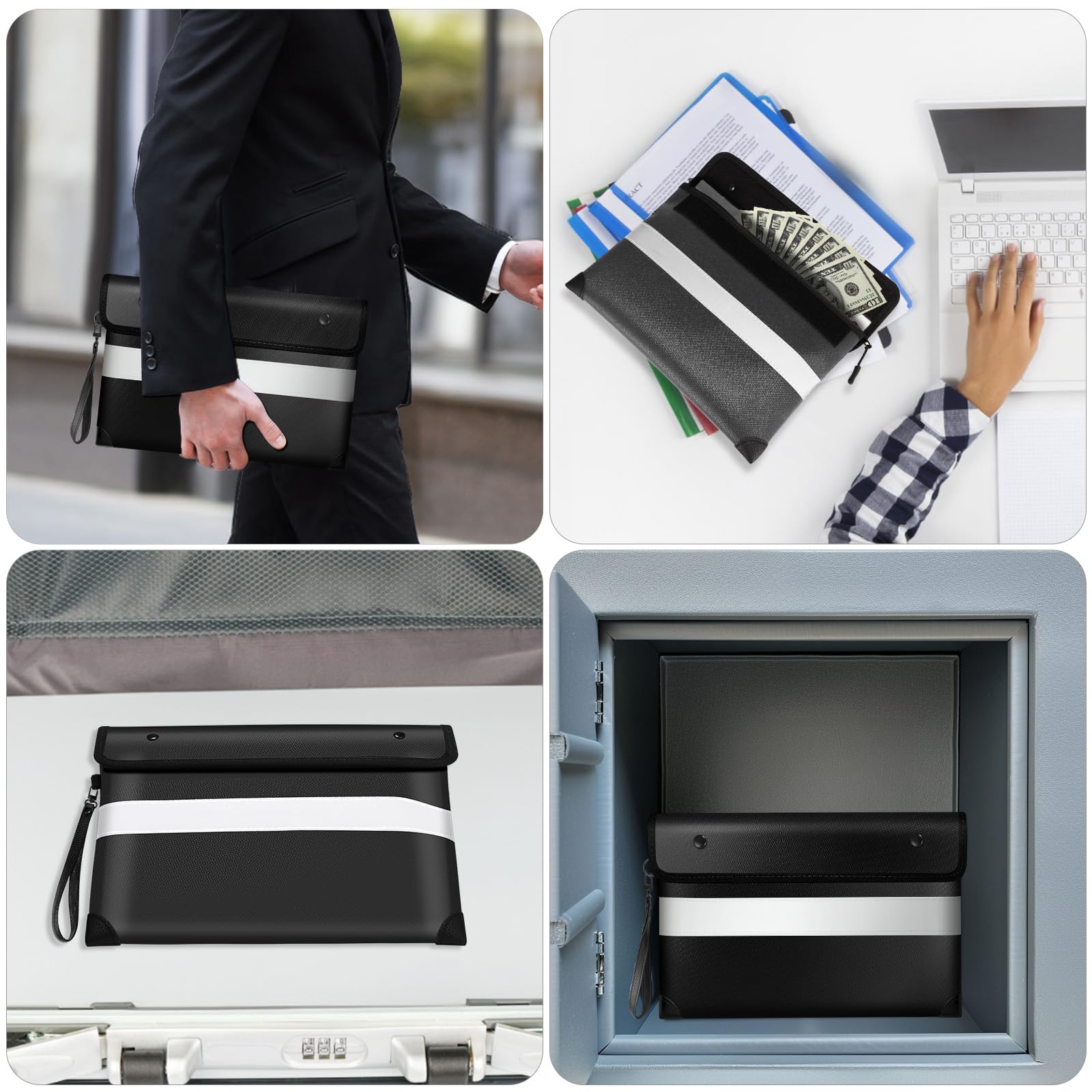 Vailoin fireproof bag durable edges withstand high‑pressure water jets.