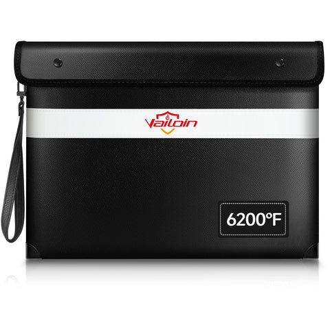 Vailoin fireproof bag front view protecting important documents and valuables.