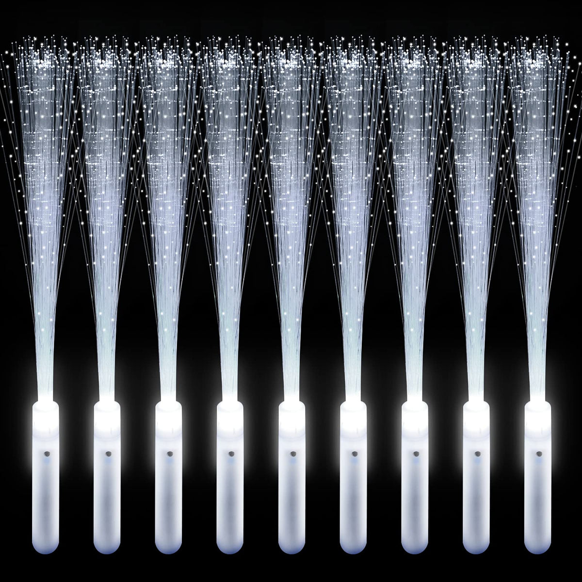 VAIPI 68-piece LED fiber optic wands glow for weddings and parties.