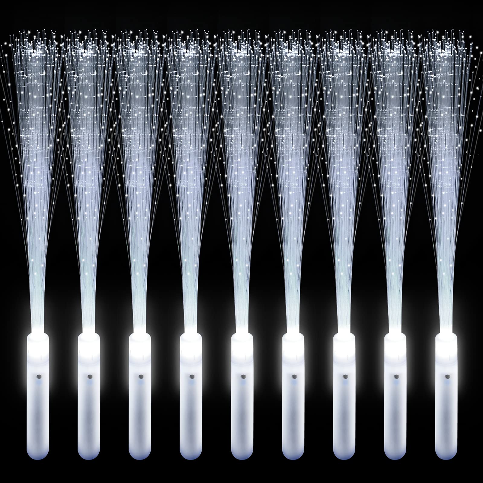 VAIPI 96-piece fiber optic wands with white glow ideal for vibrant party moments