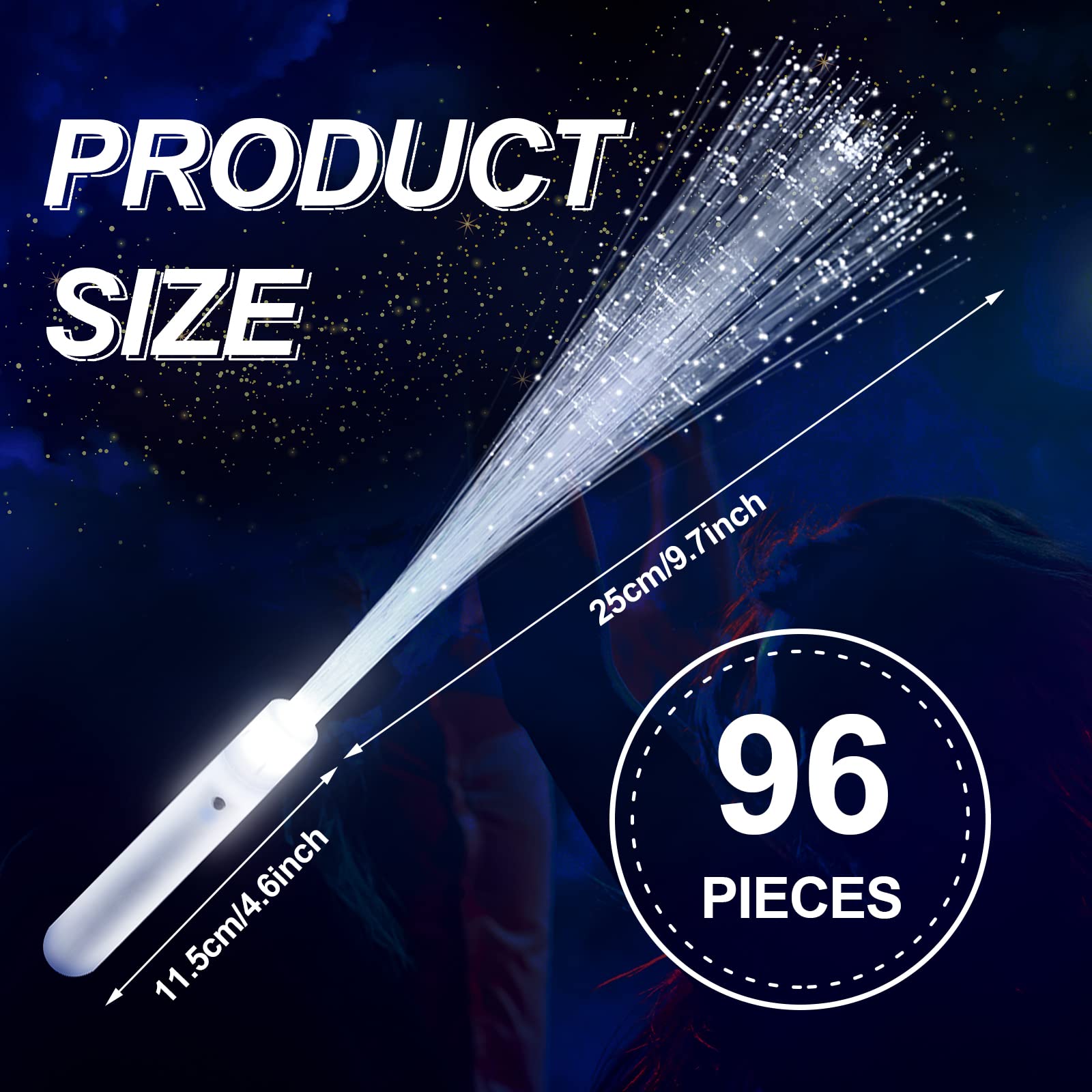 VAIPI fiber optic wands set for bulk wedding lighting creates dazzling indoor scenes