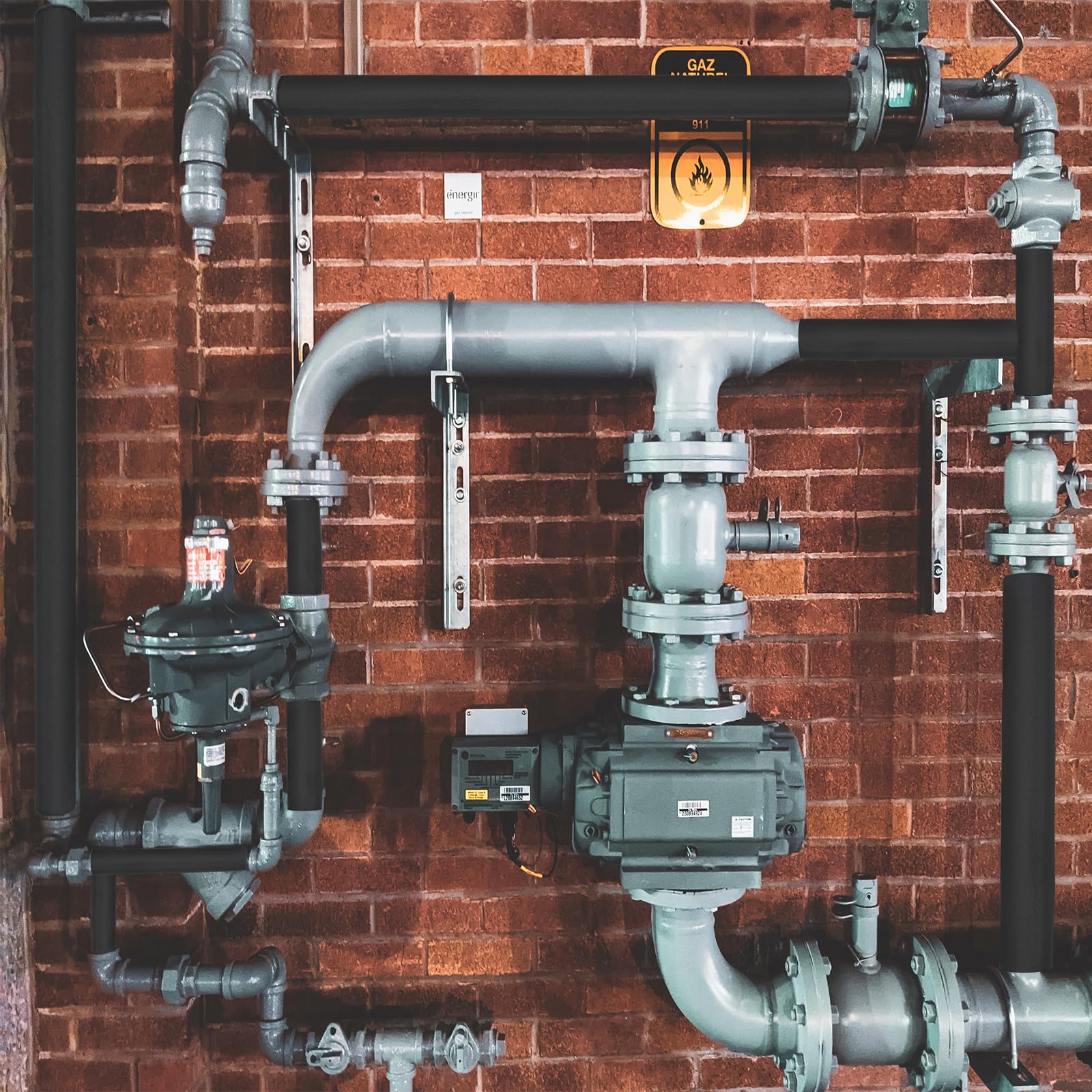 VAIPI high-density foam offers durable insulation for outdoor pipes.