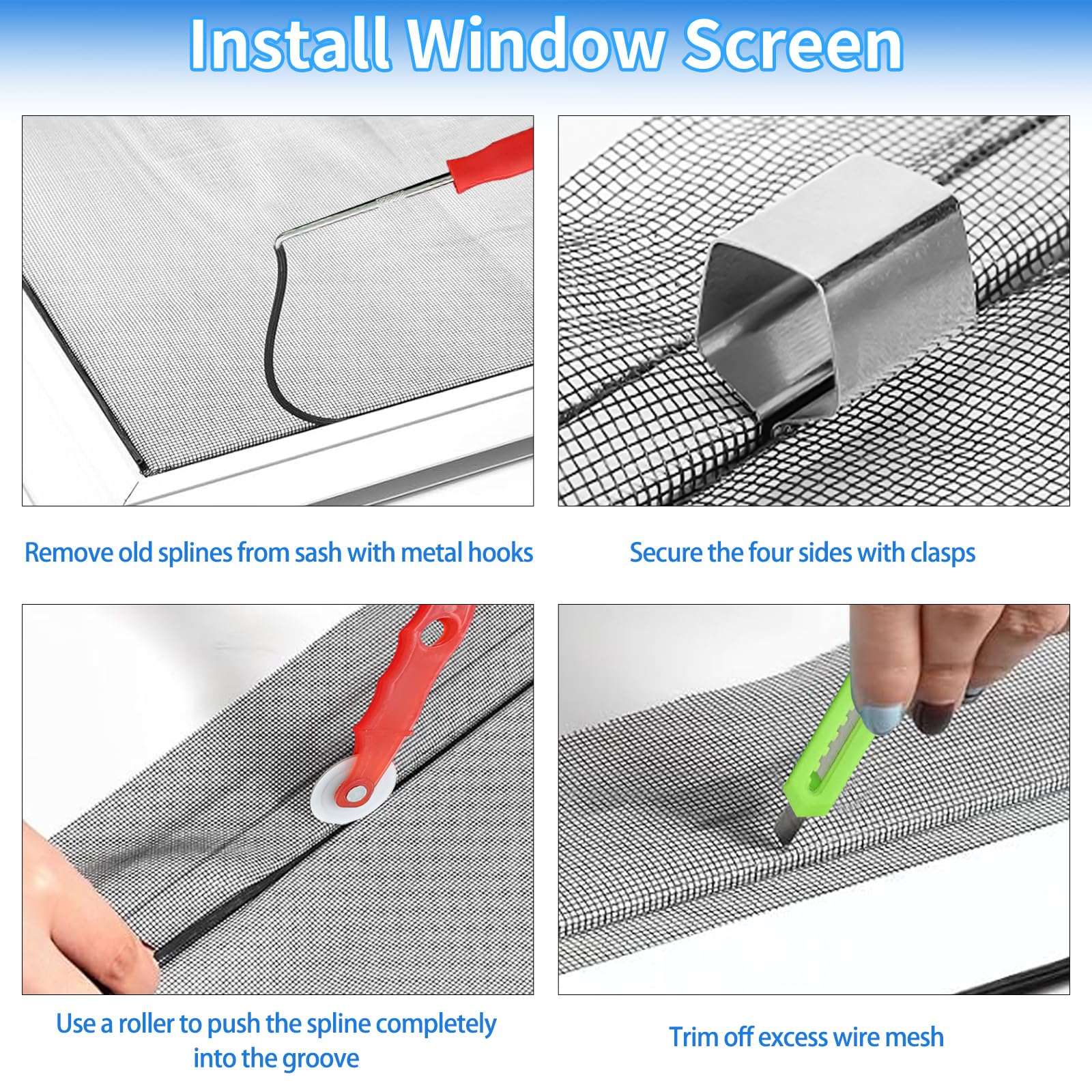 VAKEEN spline and installer clips image highlights fast, precise installation