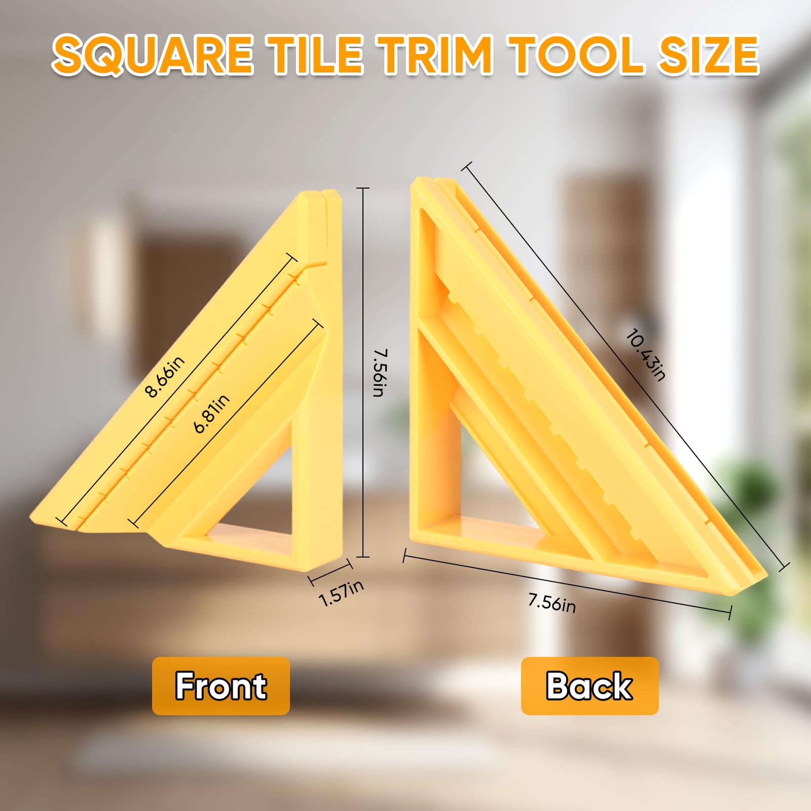 Vakpat edge trim cutter features non-slip grooves to secure metal trim during cutting.