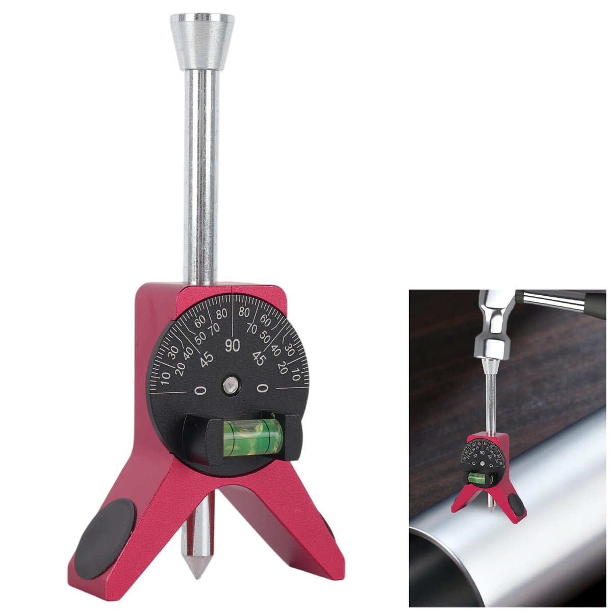 VAKPAT Pipe Center Finder with Y-head base for precise center marking.