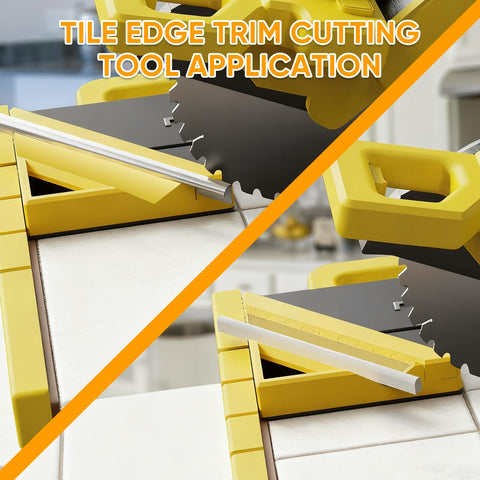 Vakpat trim square enables multi-angle cuts for complex floor and wall installations.