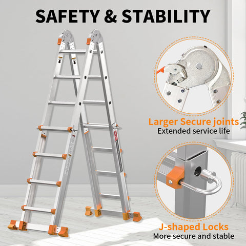 Valeo ladder with removable tool tray for on-hand supplies