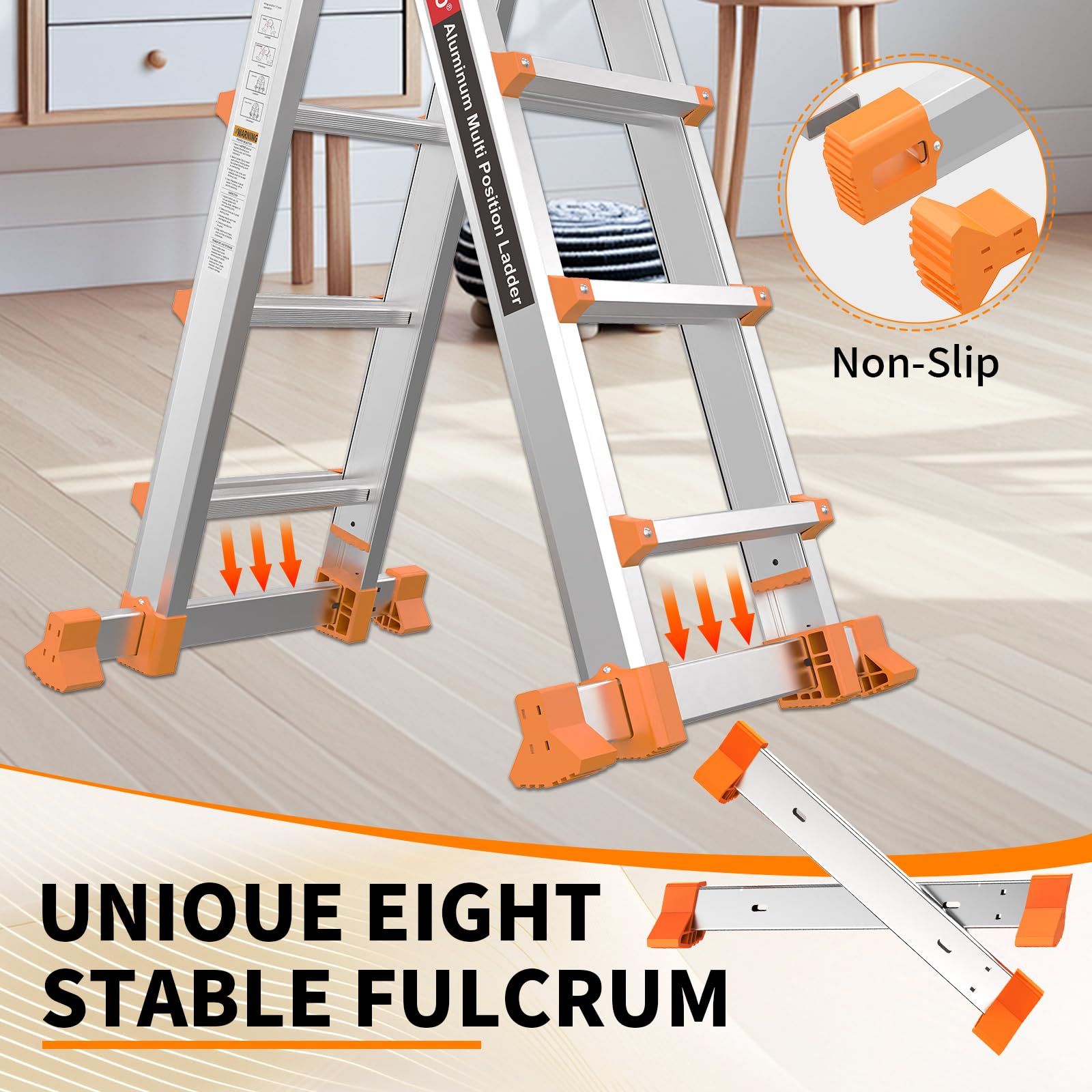 Valeo ladder stabilizer bar design improves ground contact and stability