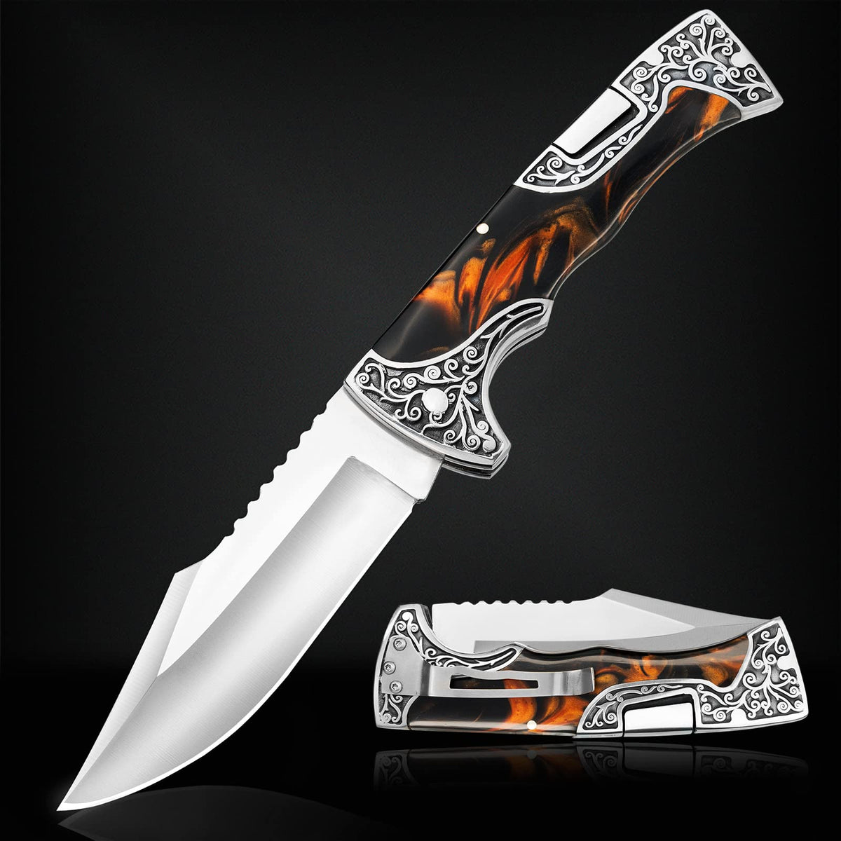 VALHALLA Mage blade focuses on razor-sharp edge for clean cuts.