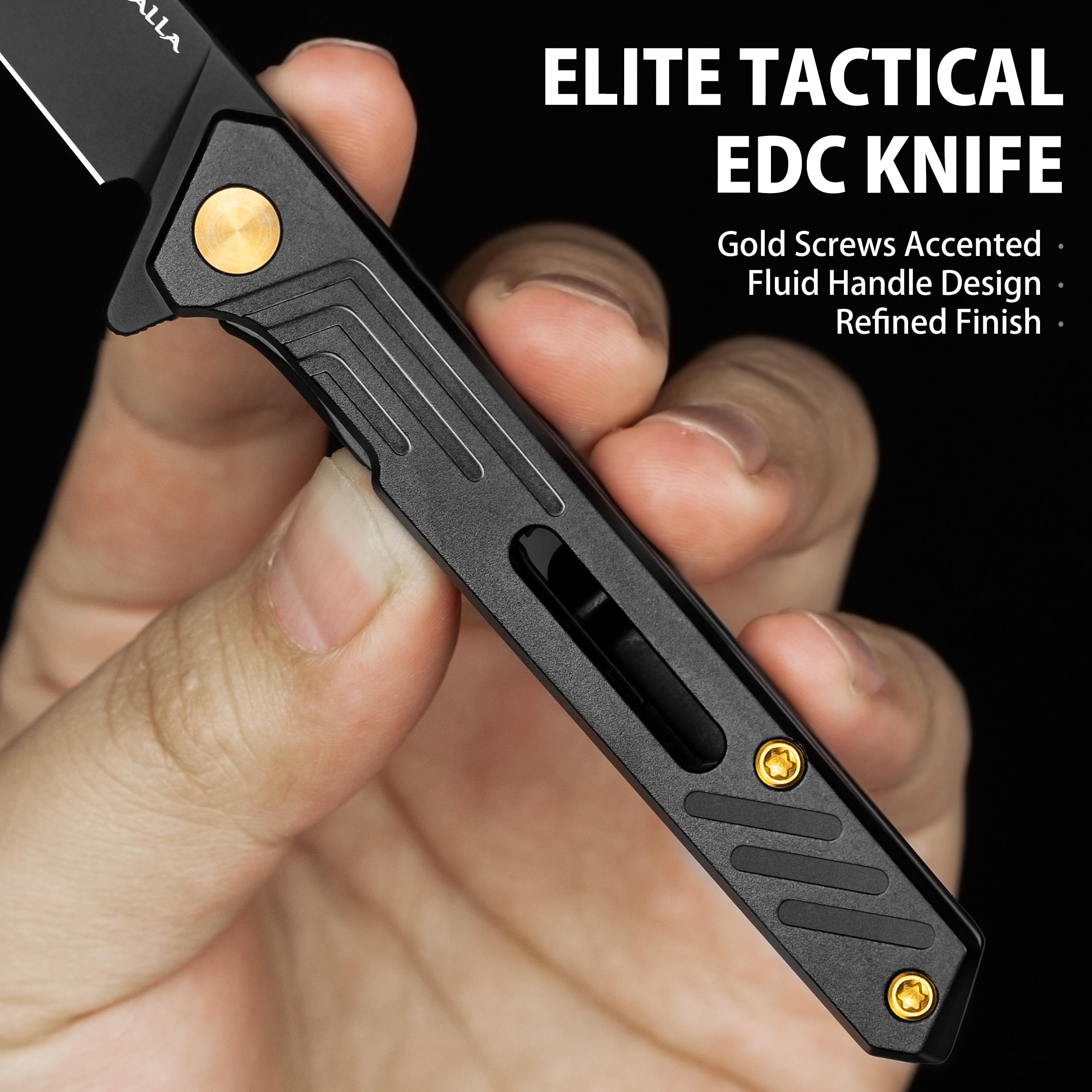 VALHALLA knife pocket clip keeps the tool secure on bags or pockets