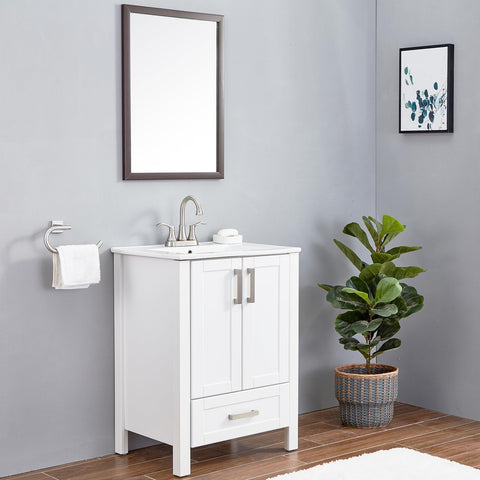 VALISY pop-up drain included for a ready-to-use setup