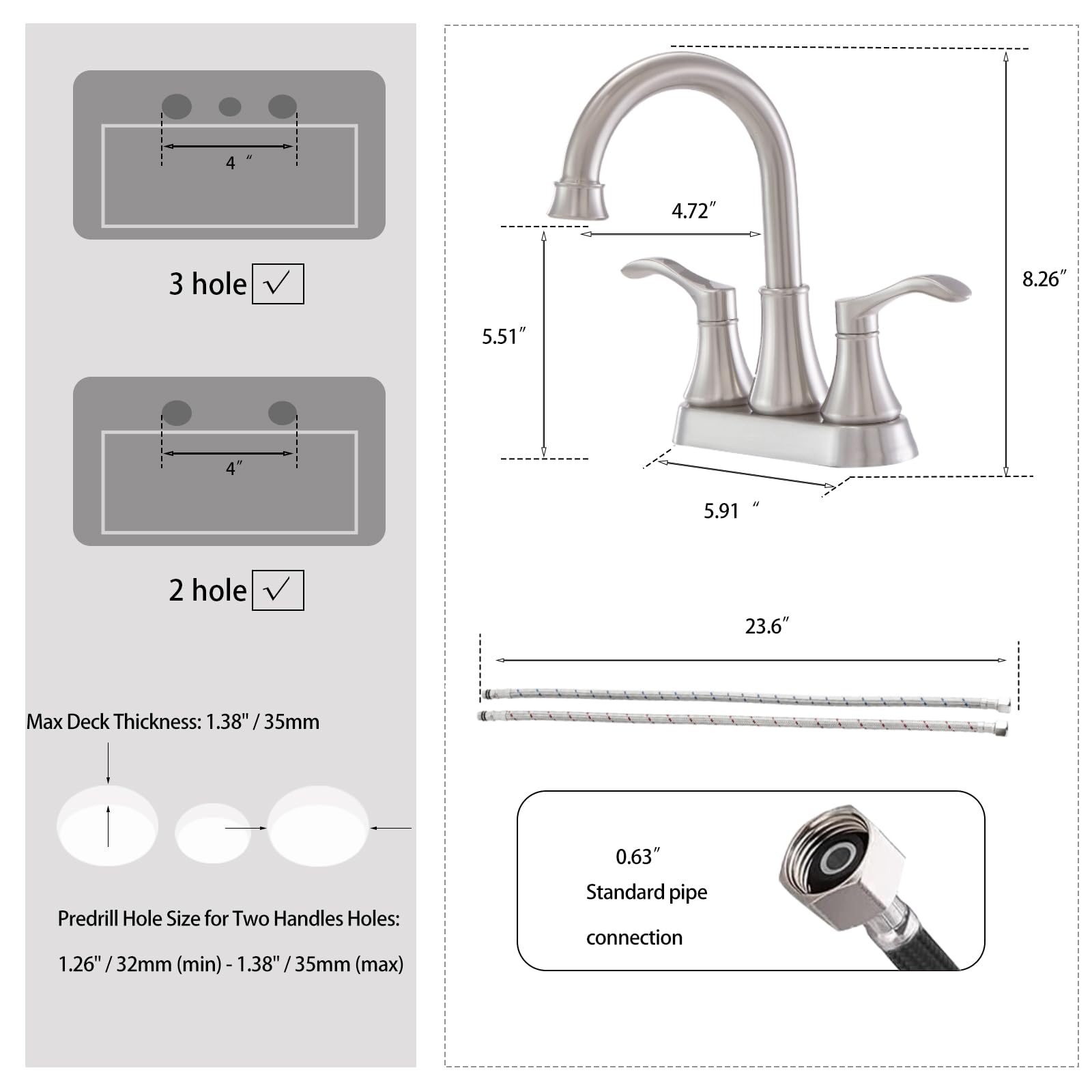 VALISY two-handle control for precise temperature and flow