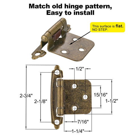 Vallecloud self-closing hinges on a door demonstrate automatic closure.