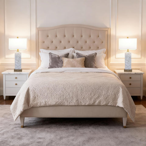 Vallerico modern table lamps complement living rooms and hotel rooms alike.