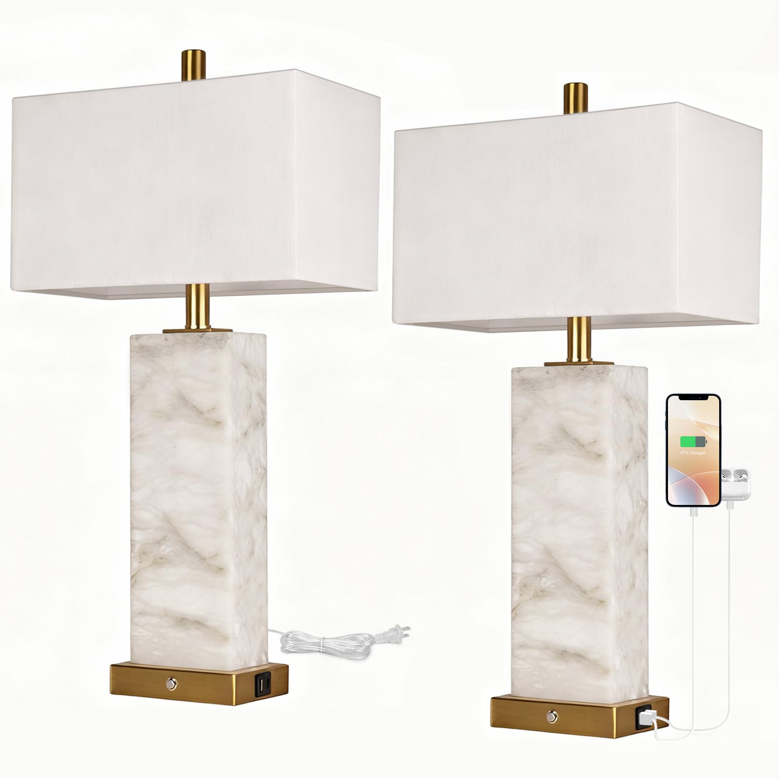 Vallerico living room ambiance with two lamps balanced lighting and style.