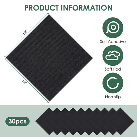 VallisCo 30-piece box of carpet tiles ready for flexible design layouts.
