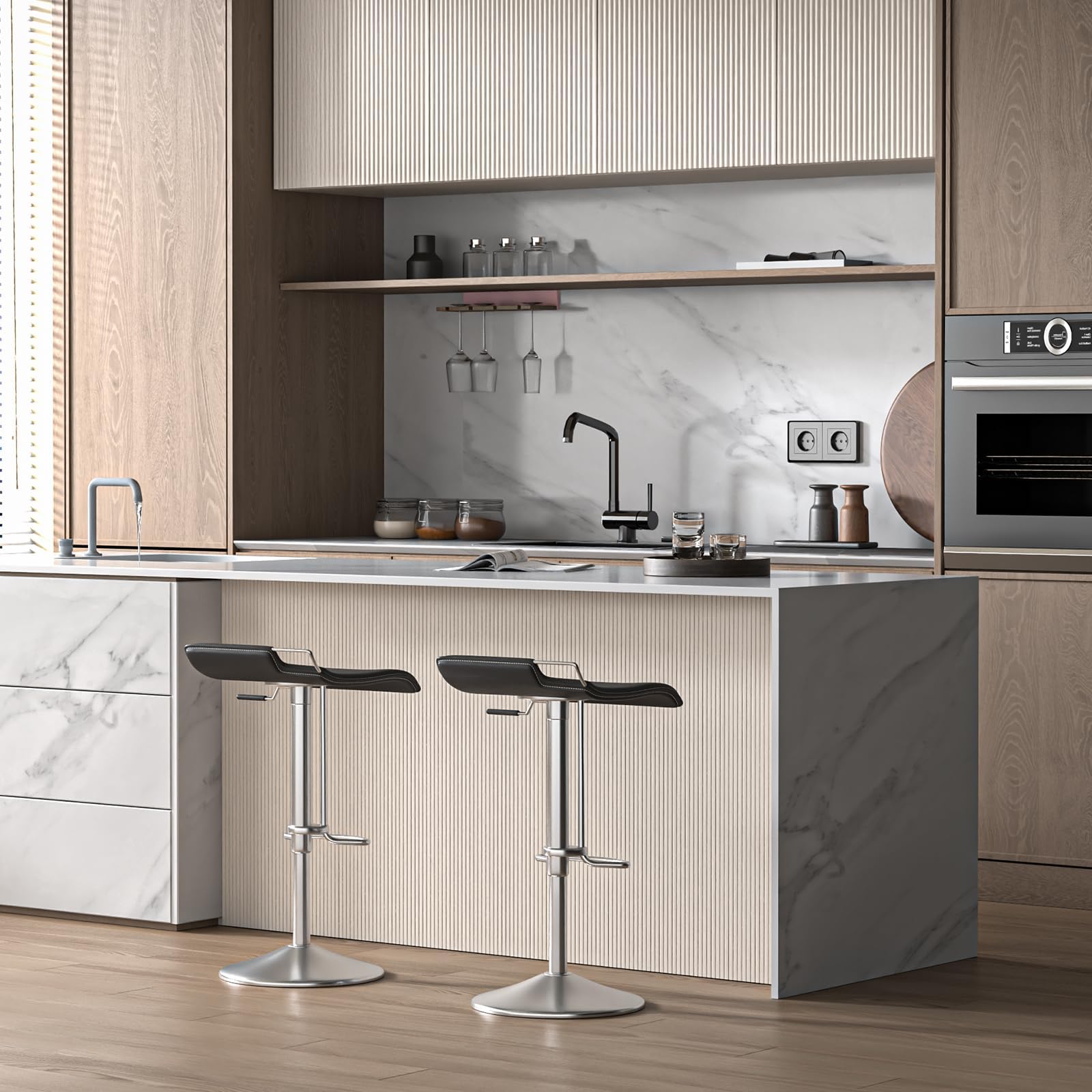 VallisCo easy-clean surface demonstrated with damp cloth wipe.