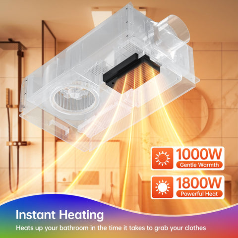 VallisCo RGB lighting adds ambience in the bathroom fan