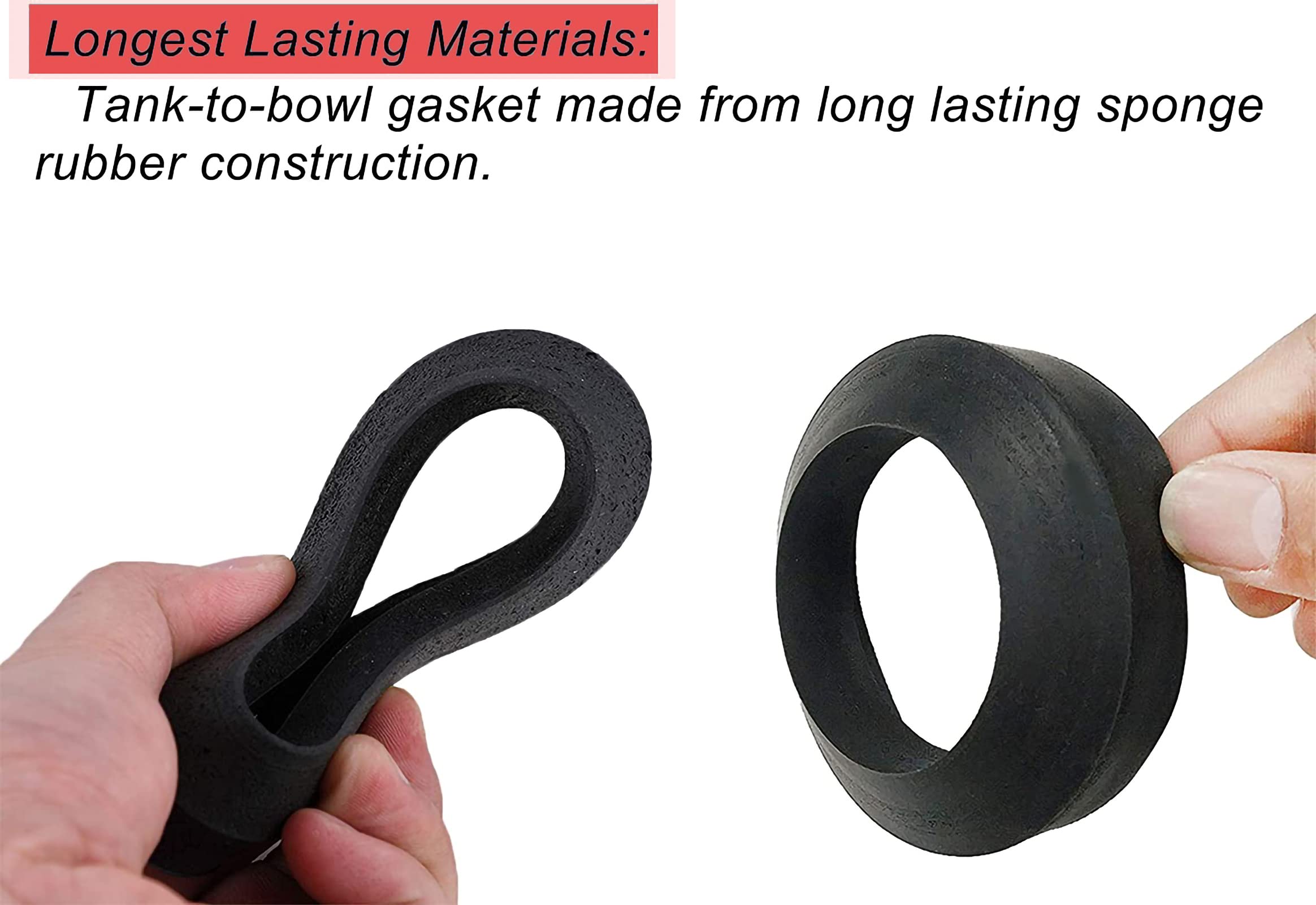VALLVATER 3-inch tank-to-bowl gasket provides a tight seal