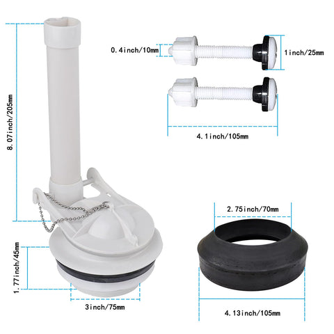 VALLVATER flush valve gasket demonstrates durable seal for leak prevention
