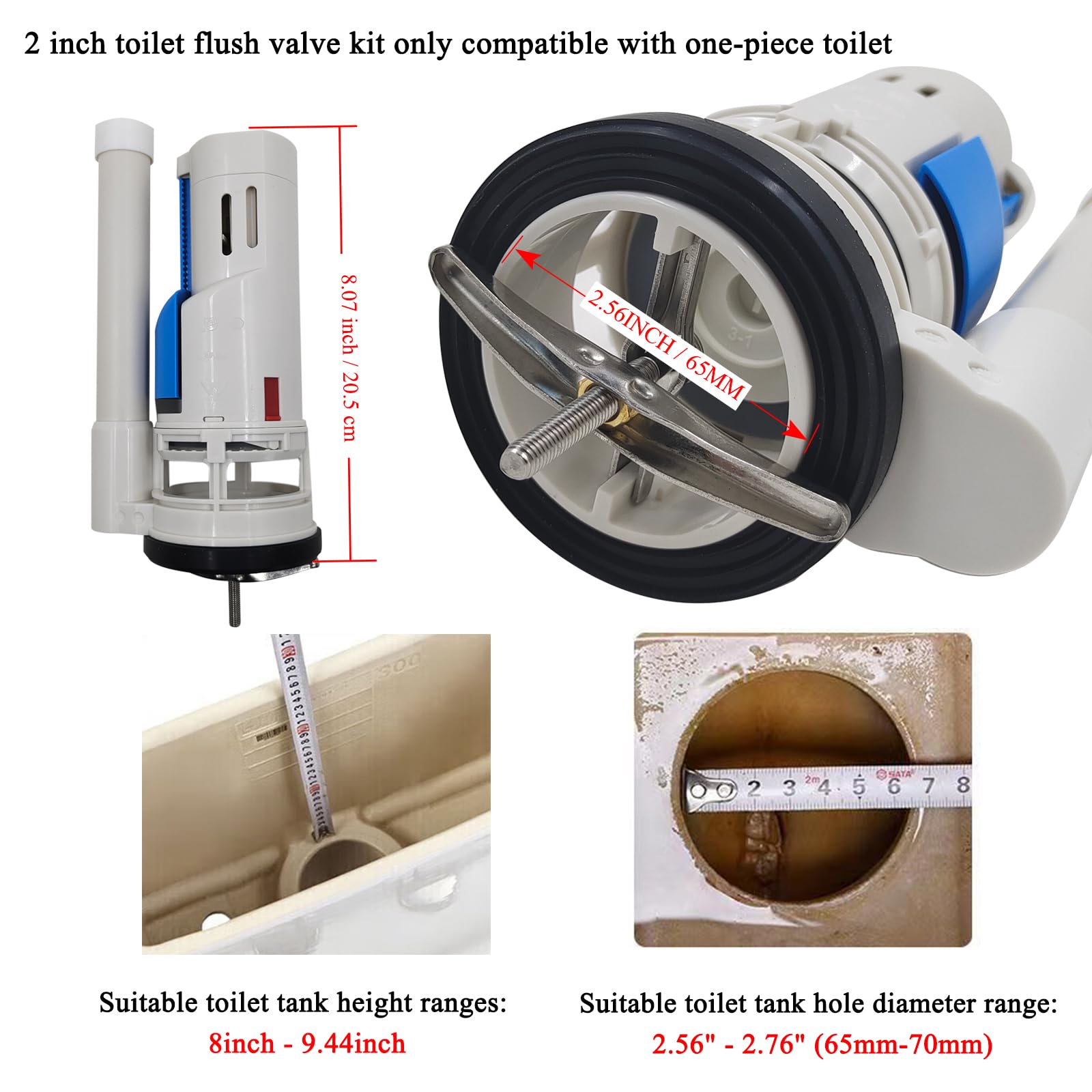 VALLVATER Water Ridge one-piece compatibility enables easy upgrades without flapper replacement